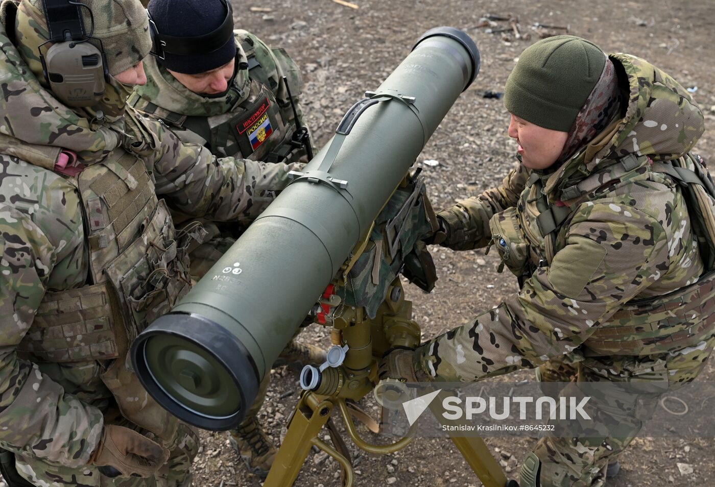 Russia Ukraine Military Operation Artillery Unit Training