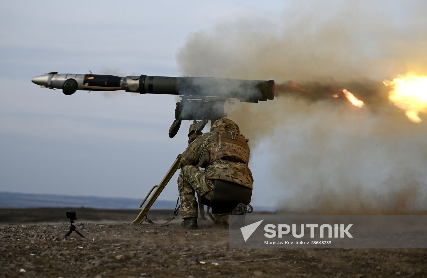 Russia Ukraine Military Operation Artillery Unit Training