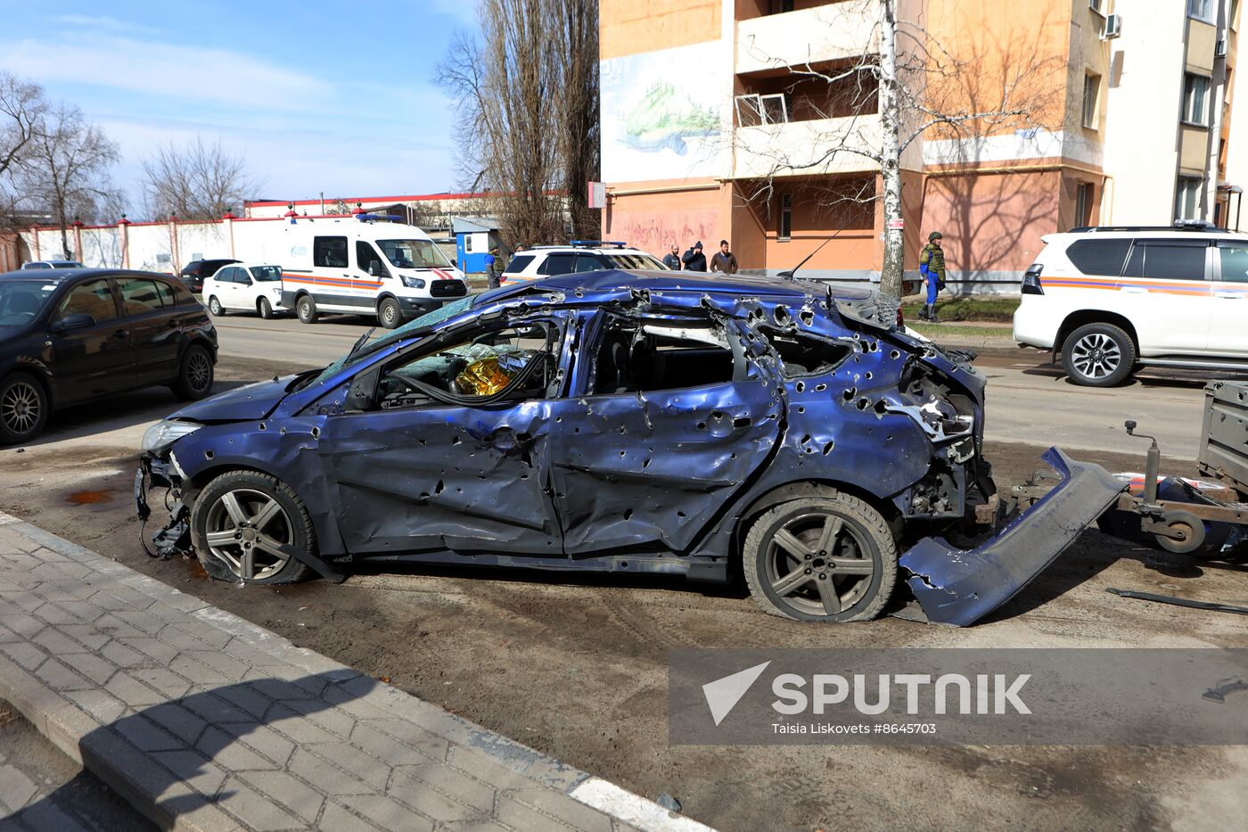 Russia Ukraine Military Operation Shelling