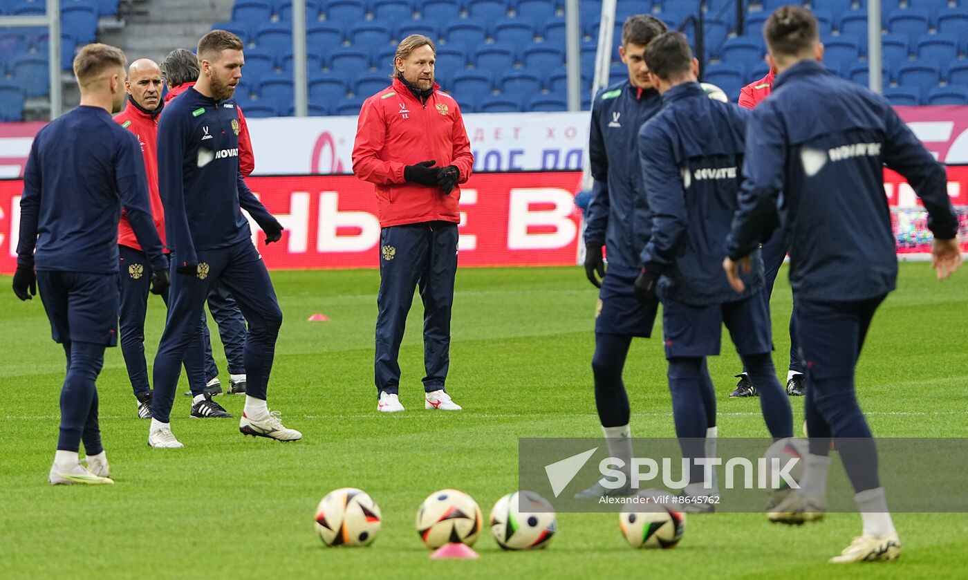 Russia Soccer Friendly Russia Training