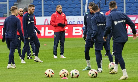 Russia Soccer Friendly Russia Training