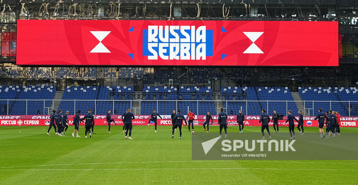 Russia Soccer Friendly Russia Training