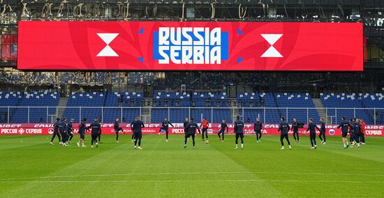 Russia Soccer Friendly Russia Training