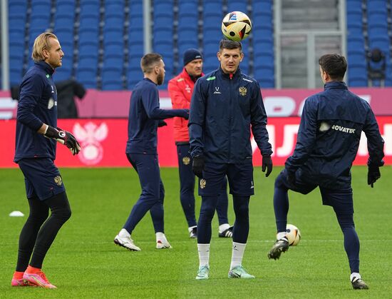 Russia Soccer Friendly Russia Training