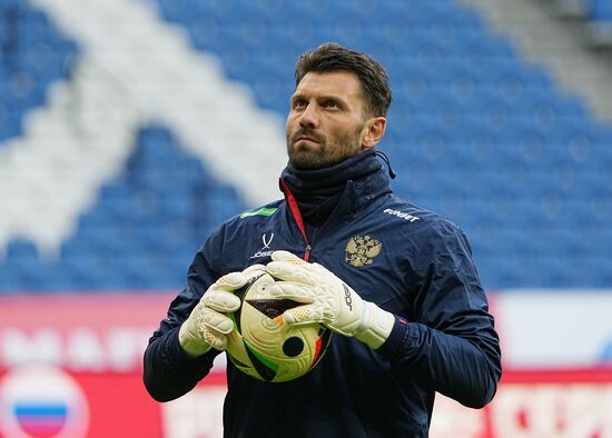 Russia Soccer Friendly Russia Training