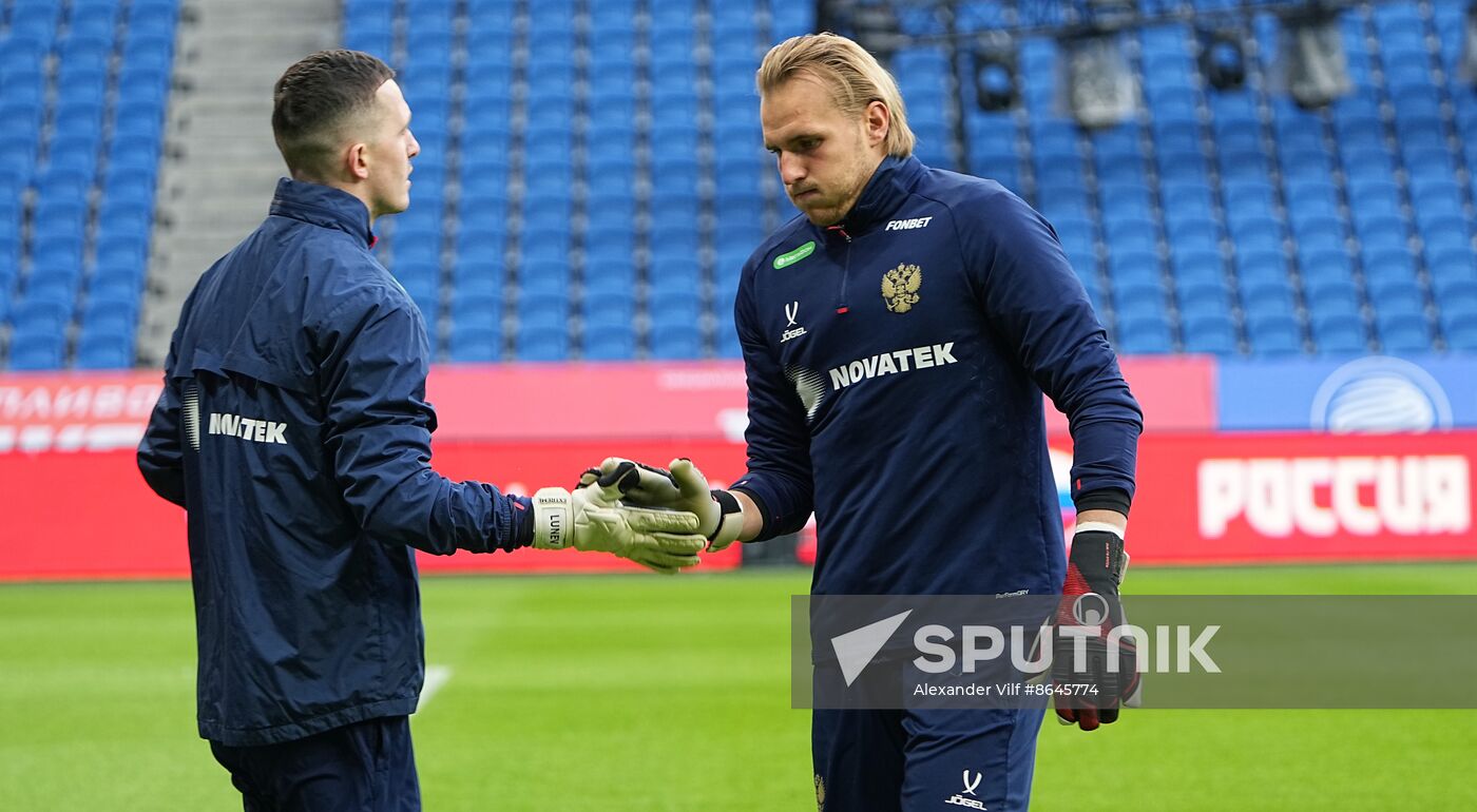 Russia Soccer Friendly Russia Training