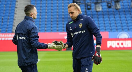 Russia Soccer Friendly Russia Training
