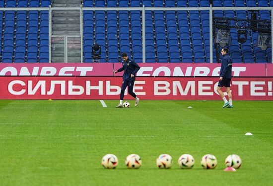 Russia Soccer Friendly Russia Training
