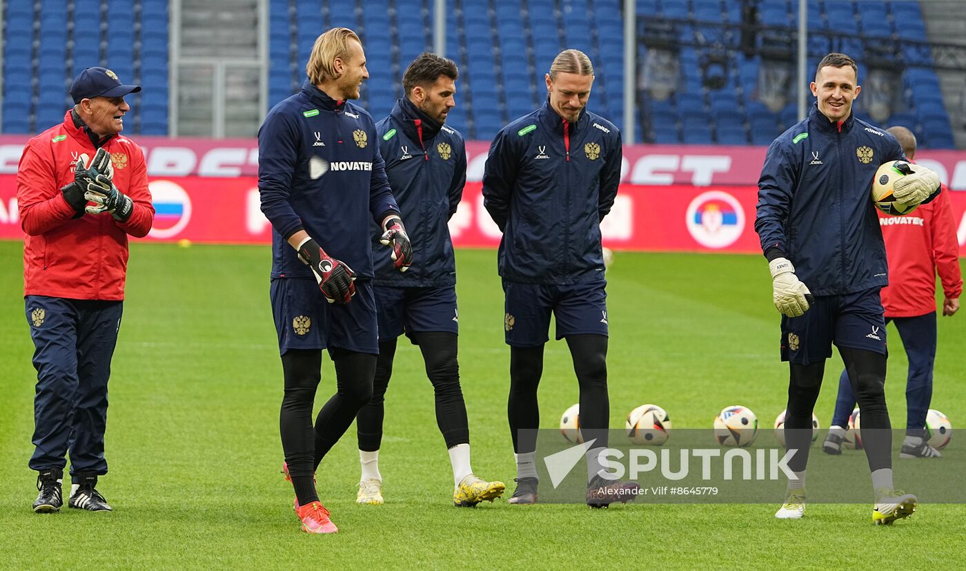 Russia Soccer Friendly Russia Training