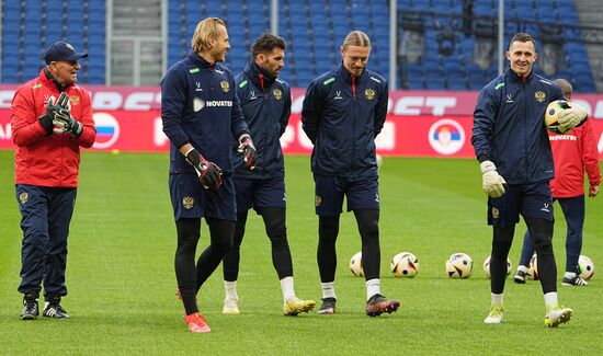 Russia Soccer Friendly Russia Training