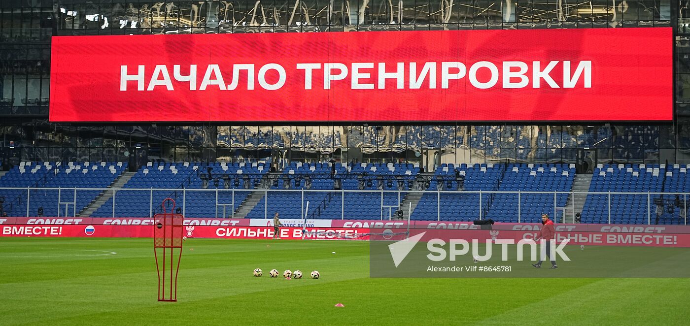 Russia Soccer Friendly Russia Training