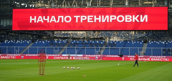 Russia Soccer Friendly Russia Training