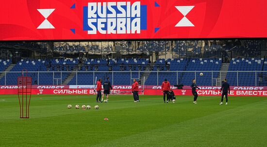 Russia Soccer Friendly Russia Training