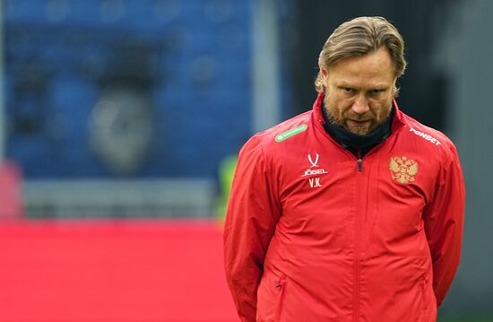 Russia Soccer Friendly Russia Training
