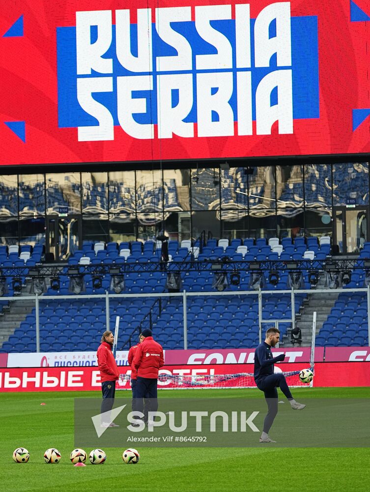 Russia Soccer Friendly Russia Training