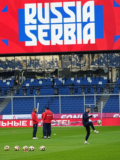 Russia Soccer Friendly Russia Training