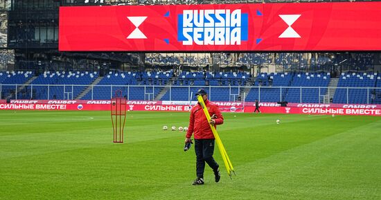 Russia Soccer Friendly Russia Training