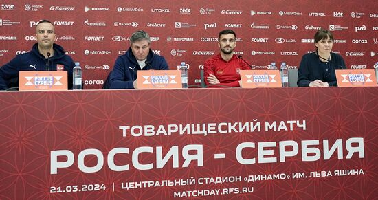 Russia Soccer Friendly Serbia Training