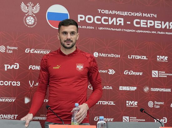 Russia Soccer Friendly Serbia Training