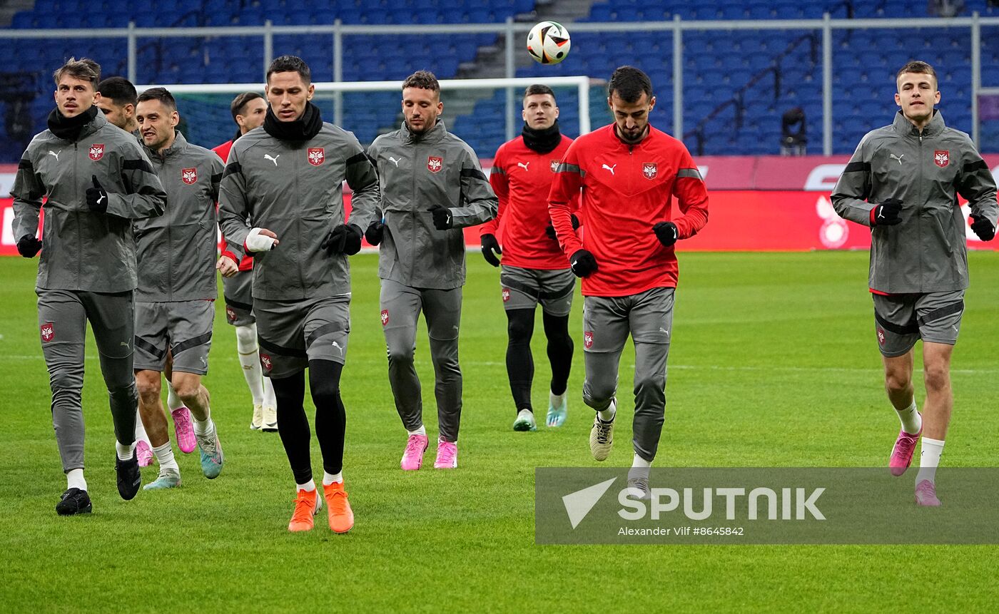 Russia Soccer Friendly Serbia Training