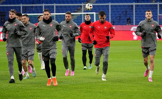 Russia Soccer Friendly Serbia Training