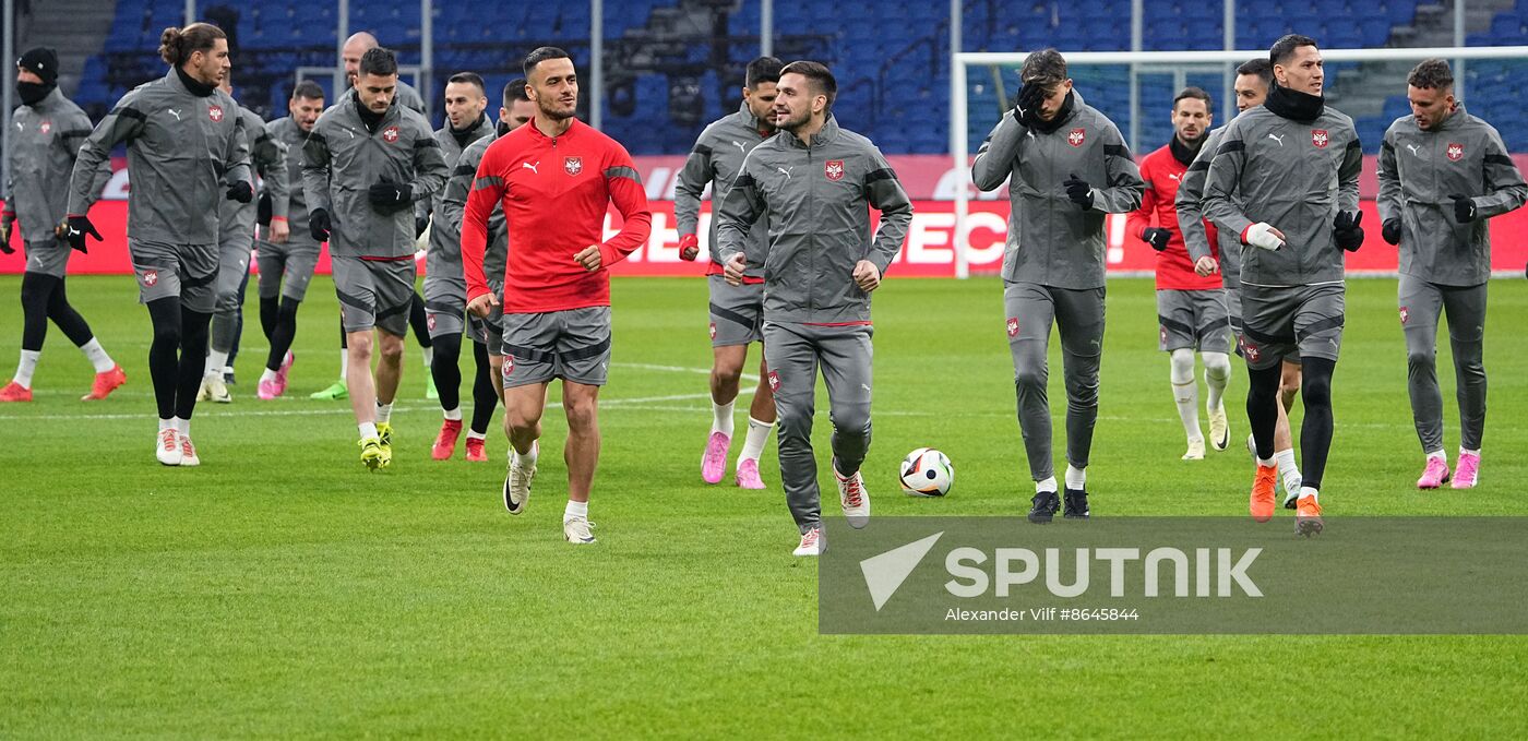 Russia Soccer Friendly Serbia Training