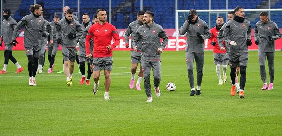Russia Soccer Friendly Serbia Training