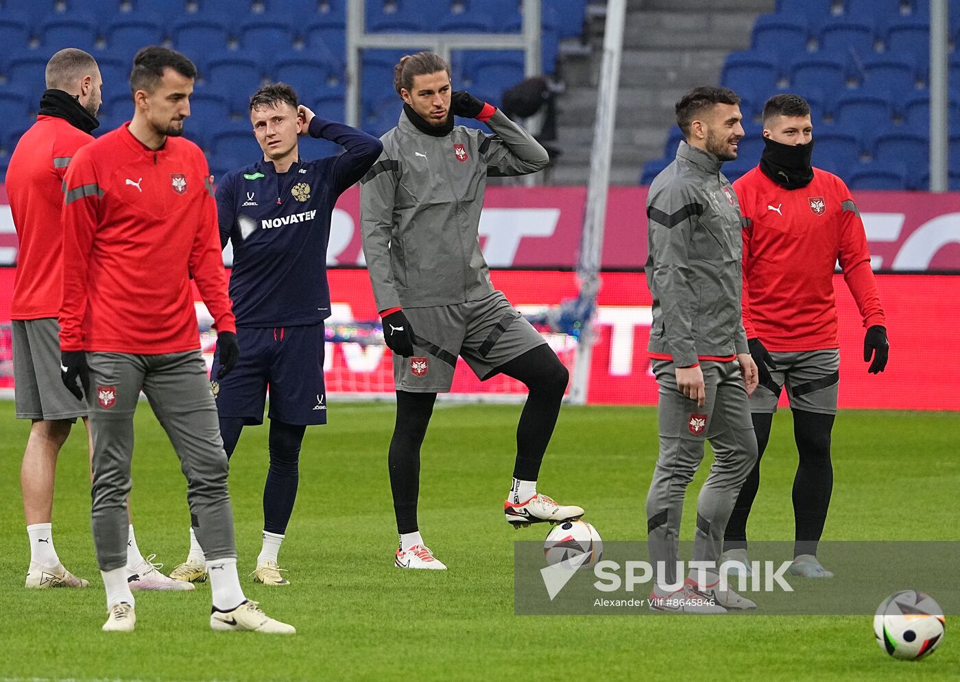 Russia Soccer Friendly Serbia Training