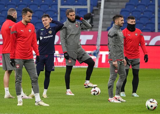 Russia Soccer Friendly Serbia Training