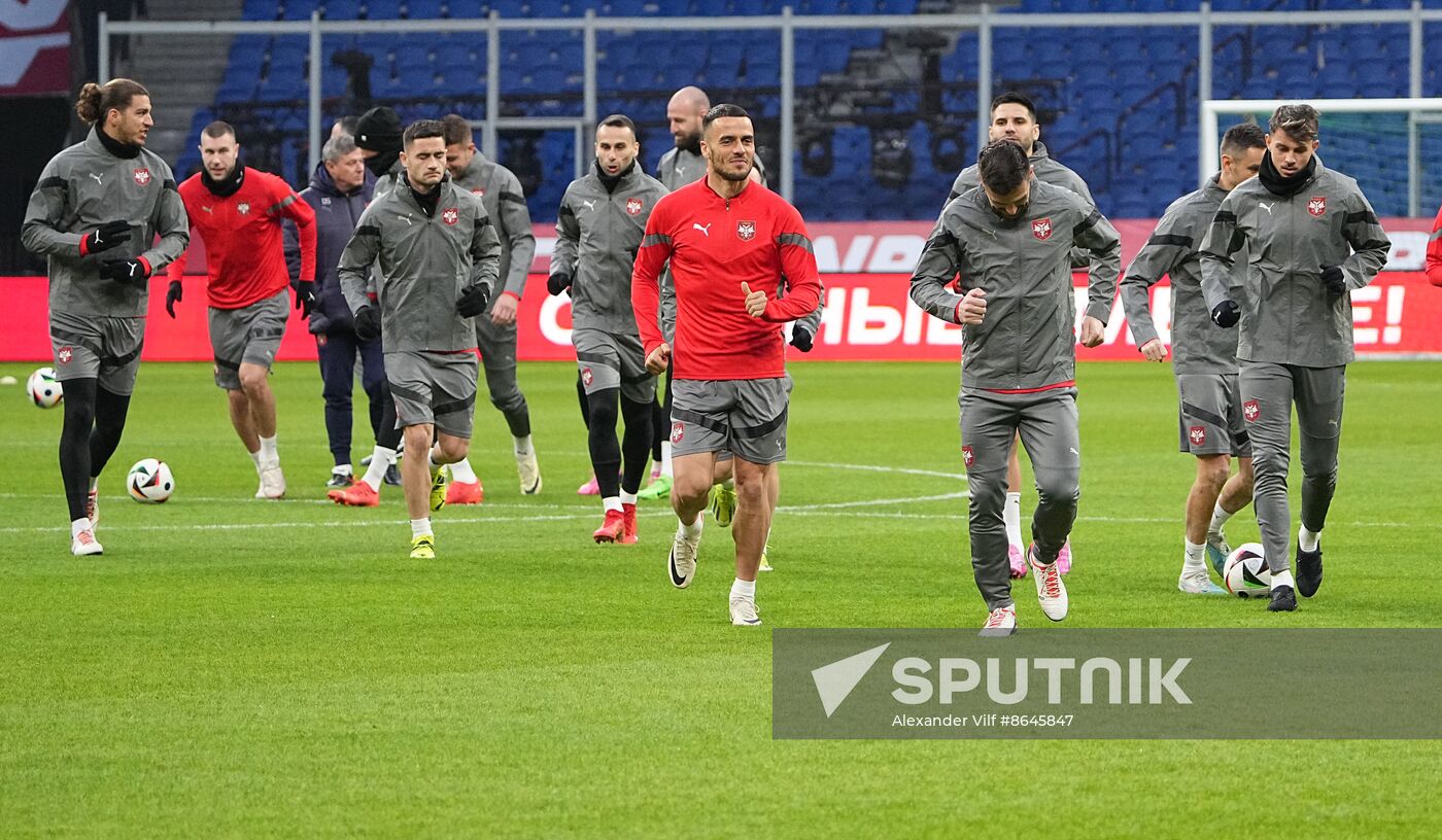 Russia Soccer Friendly Serbia Training