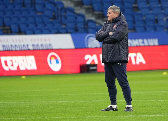 Russia Soccer Friendly Serbia Training