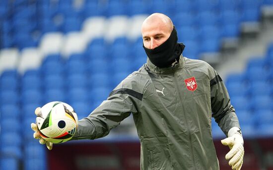 Russia Soccer Friendly Serbia Training