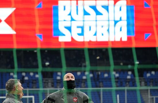 Russia Soccer Friendly Serbia Training