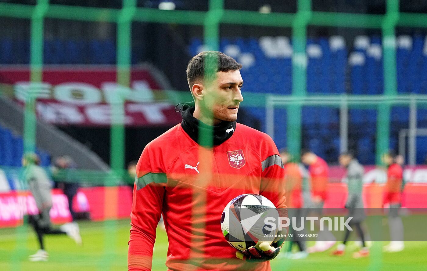 Russia Soccer Friendly Serbia Training