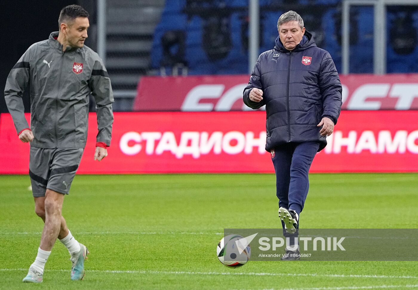 Russia Soccer Friendly Serbia Training