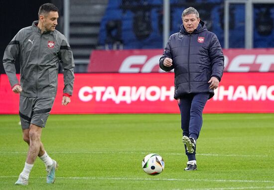 Russia Soccer Friendly Serbia Training