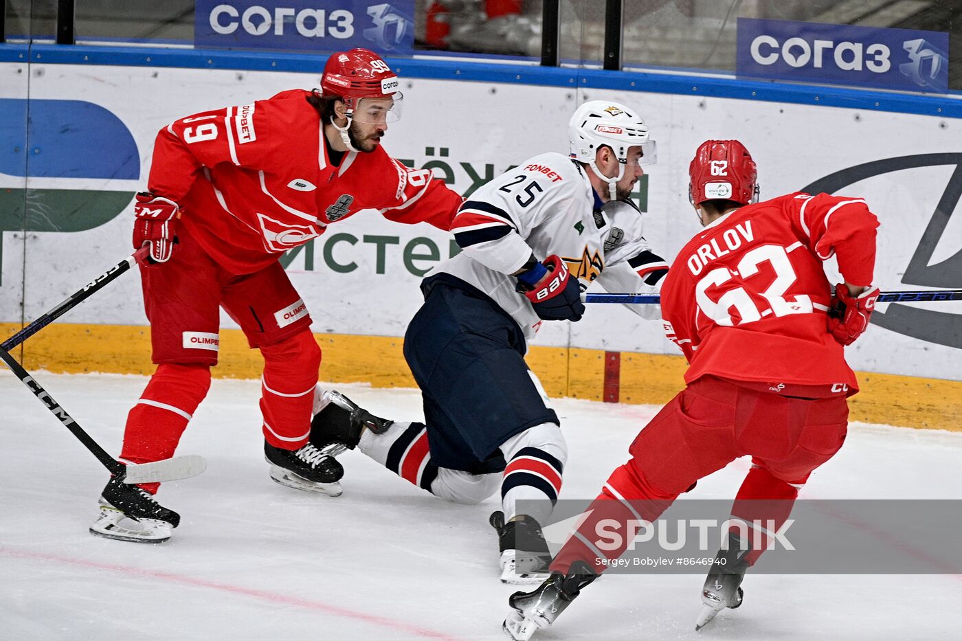 Russia Ice Hockey Kontinental League Spartak - Metallurg