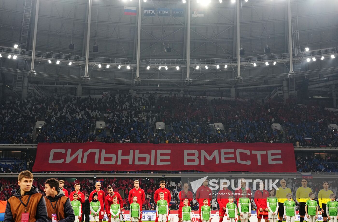 Russia Soccer Friendly Russia - Serbia