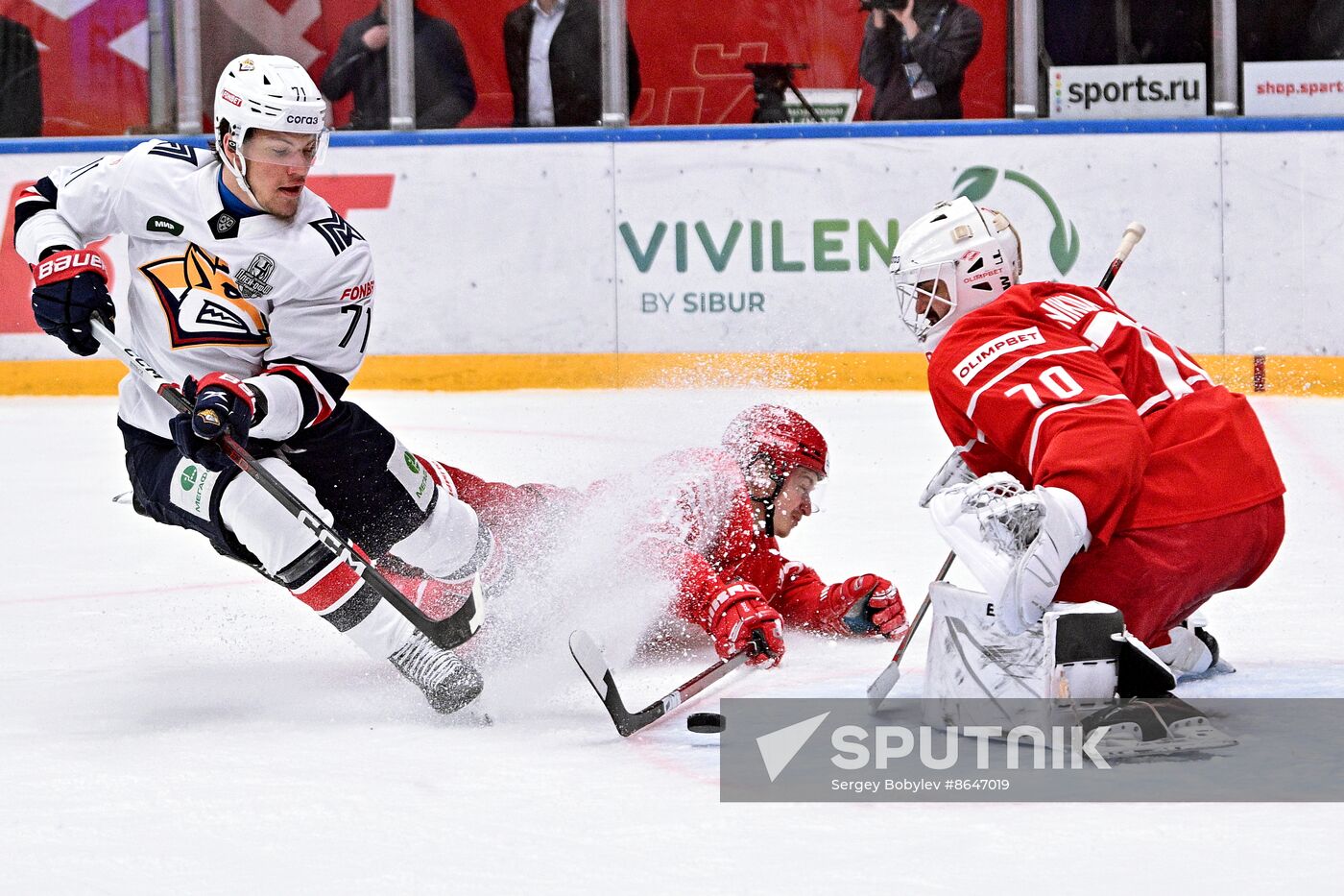 Russia Ice Hockey Kontinental League Spartak - Metallurg