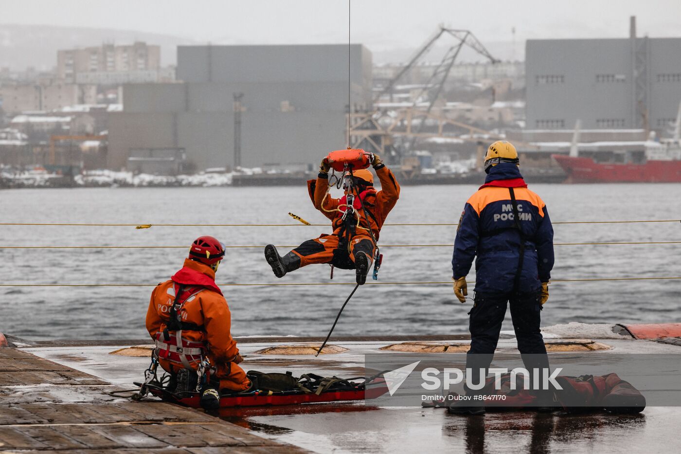 Russia Emergencies Ministry Staff Drills