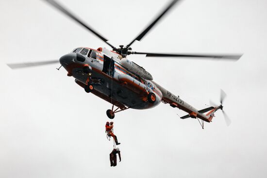 Russia Emergencies Ministry Staff Drills