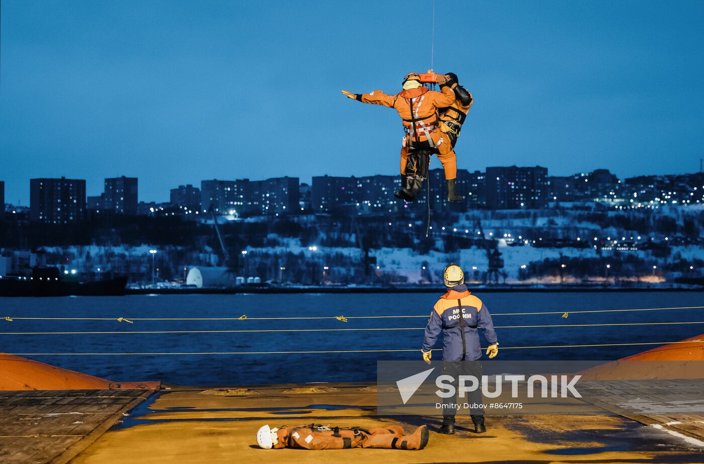 Russia Emergencies Ministry Staff Drills