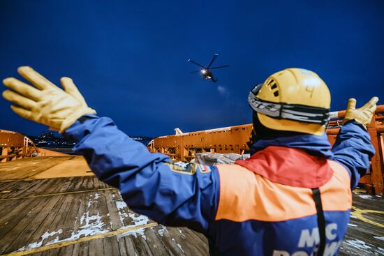 Russia Emergencies Ministry Staff Drills