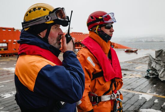 Russia Emergencies Ministry Staff Drills