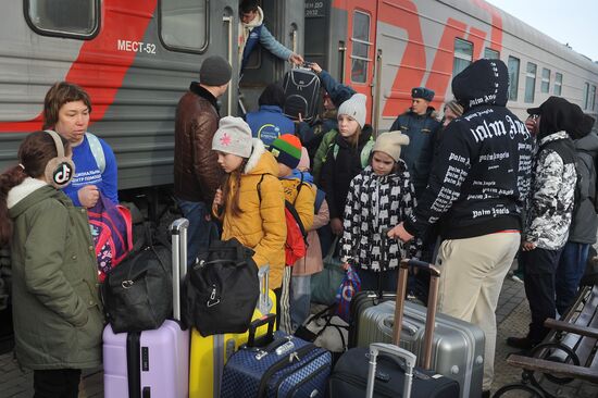 Russia Ukraine Military Operation Evacuees