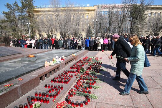 Worldwide Russia Terrorist Attack Memorial Events