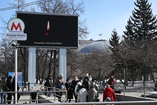 Russia Terrorist Attack Mourning Day