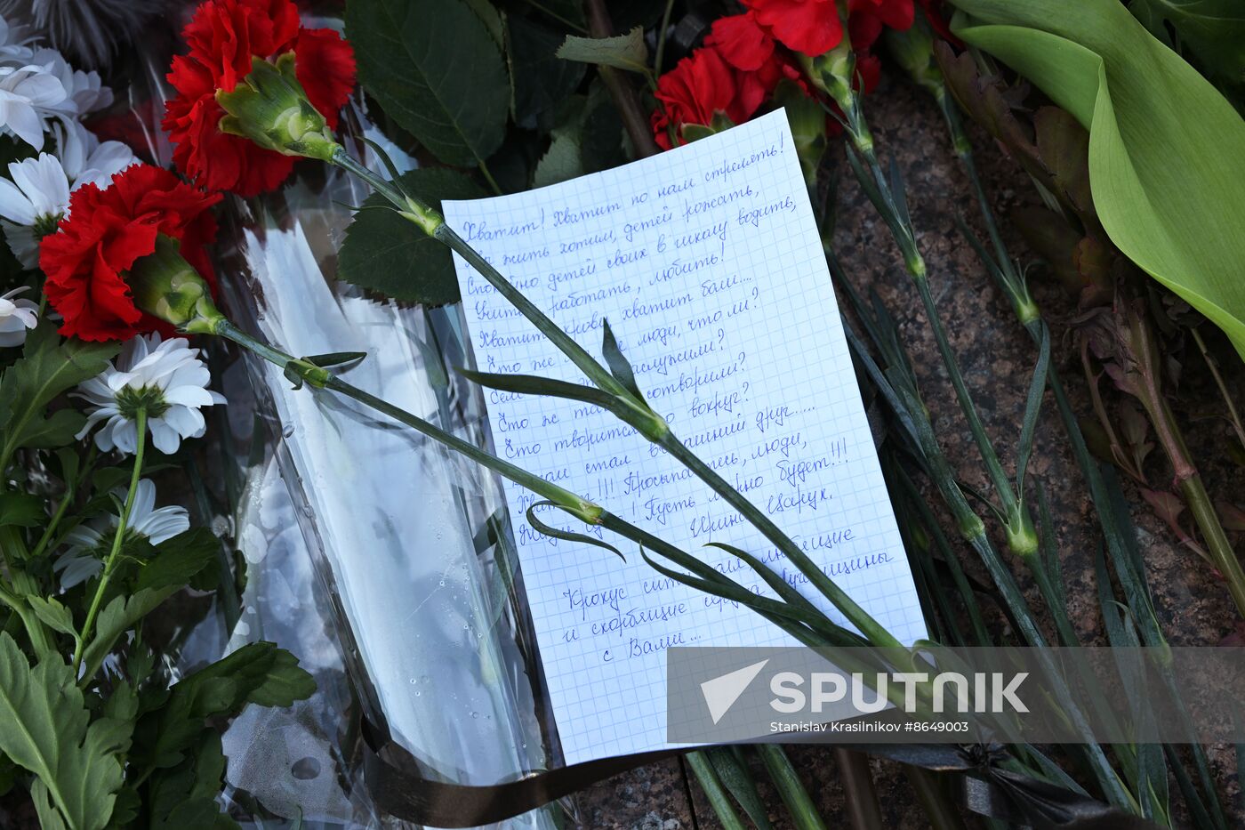 Russia Terrorist Attack Mourning Day