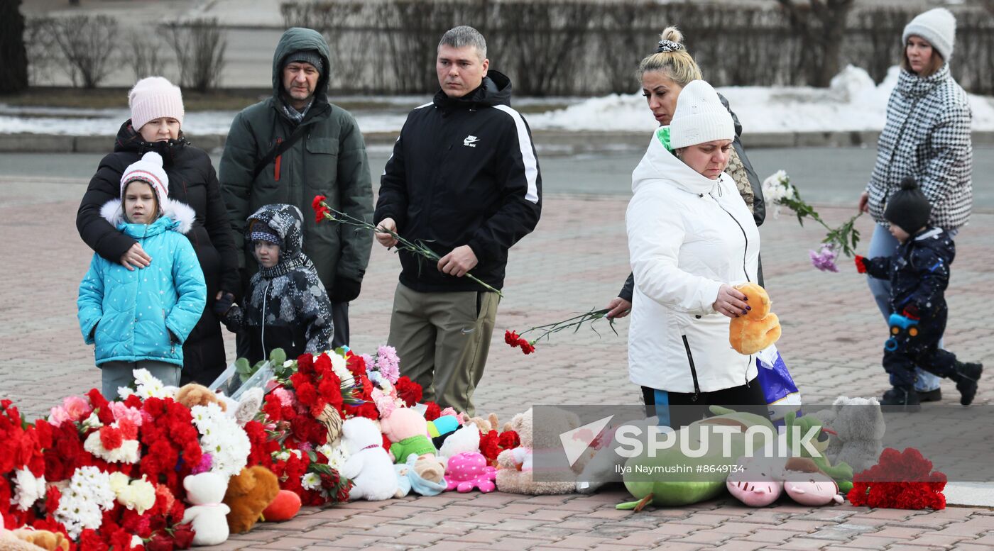 Russia Terrorist Attack Mourning Day