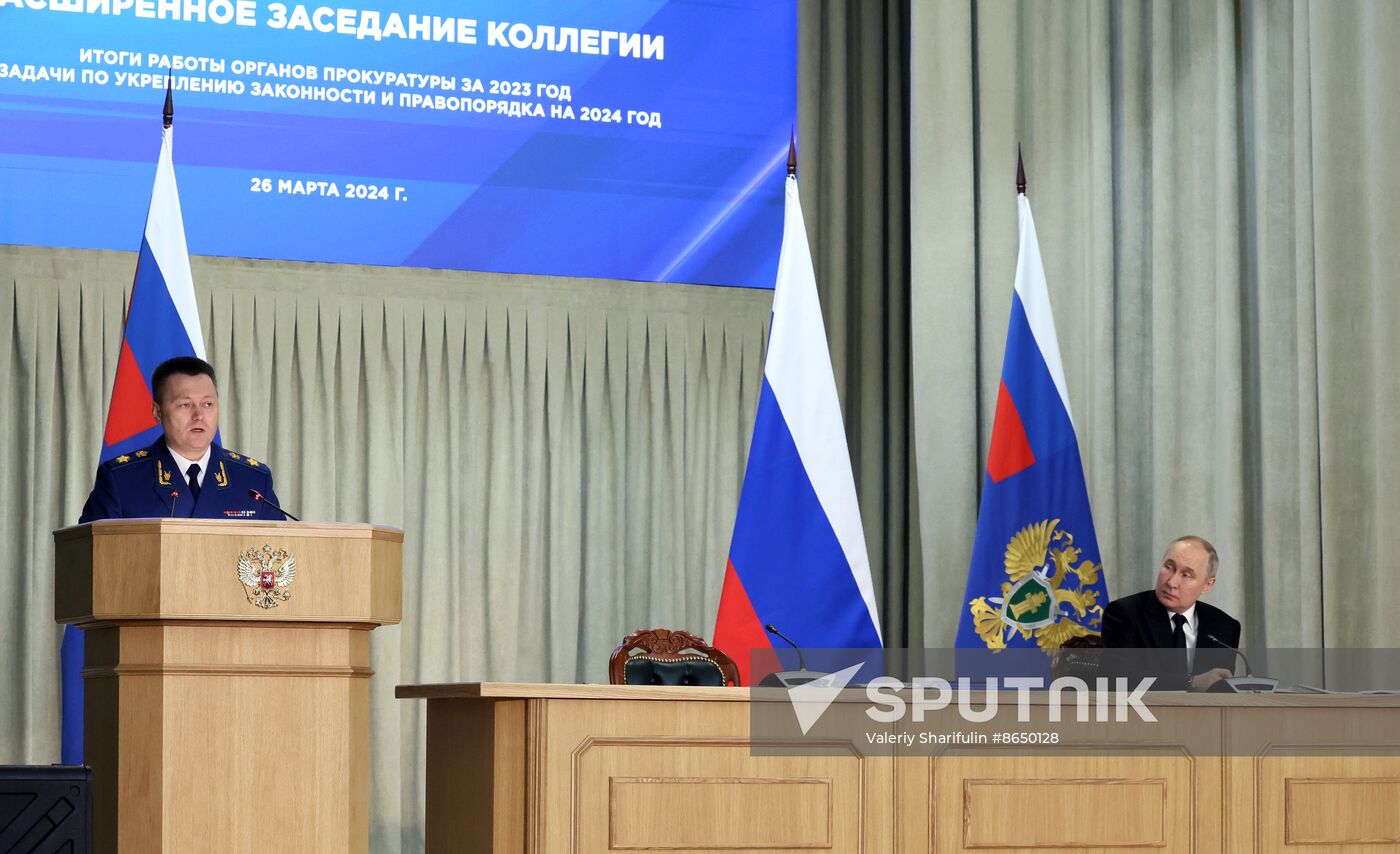 Russia Putin Prosecutor General's Office Board